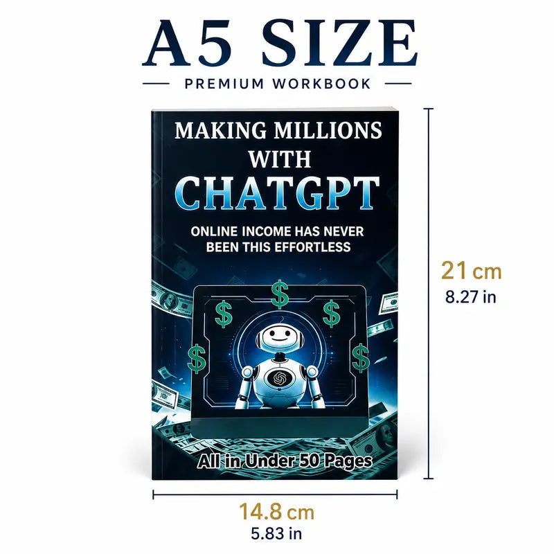Guide to Earning Money with AI and Chatgpt Notebook, Beginner-Friendly Passive Income Tutorial, Step-By-Step Online Earning Instructions, Book