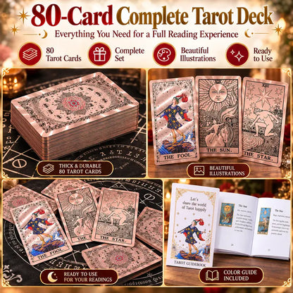 Enchanting Complete Tarot Cards Gift Set: Your Ultimate Guide to Witchy Divination with Storage Bag & Tablecloth