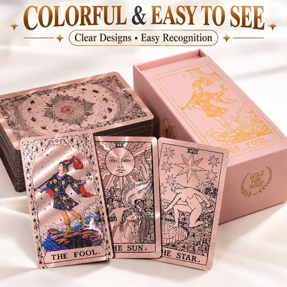 Enchanting Complete Tarot Cards Gift Set: Your Ultimate Guide to Witchy Divination with Storage Bag & Tablecloth