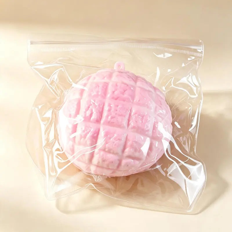 Adorable 4-Piece Kawaii Squishy Figurine Set – Stress Relief & Desktop Decor with Unique Building Block Surprise