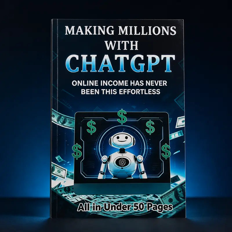 Guide to Earning Money with AI and Chatgpt Notebook, Beginner-Friendly Passive Income Tutorial, Step-By-Step Online Earning Instructions, Book