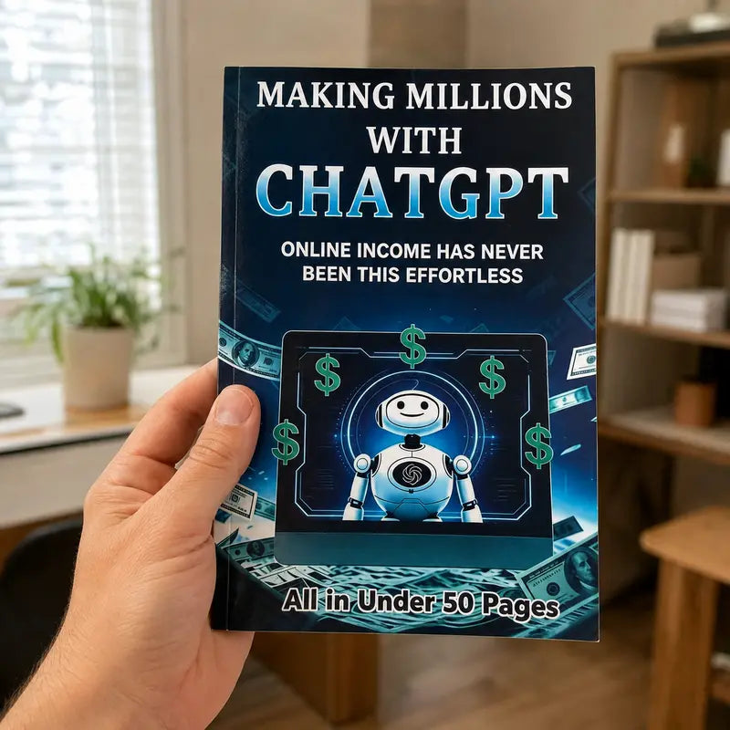 Guide to Earning Money with AI and Chatgpt Notebook, Beginner-Friendly Passive Income Tutorial, Step-By-Step Online Earning Instructions, Book