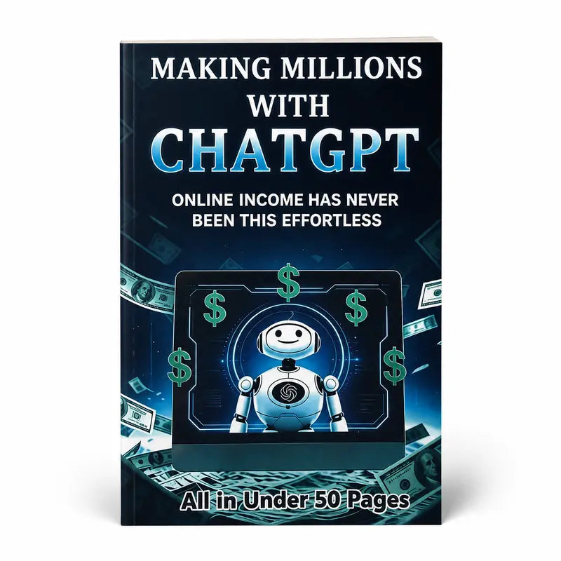 Guide to Earning Money with AI and Chatgpt Notebook, Beginner-Friendly Passive Income Tutorial, Step-By-Step Online Earning Instructions, Book
